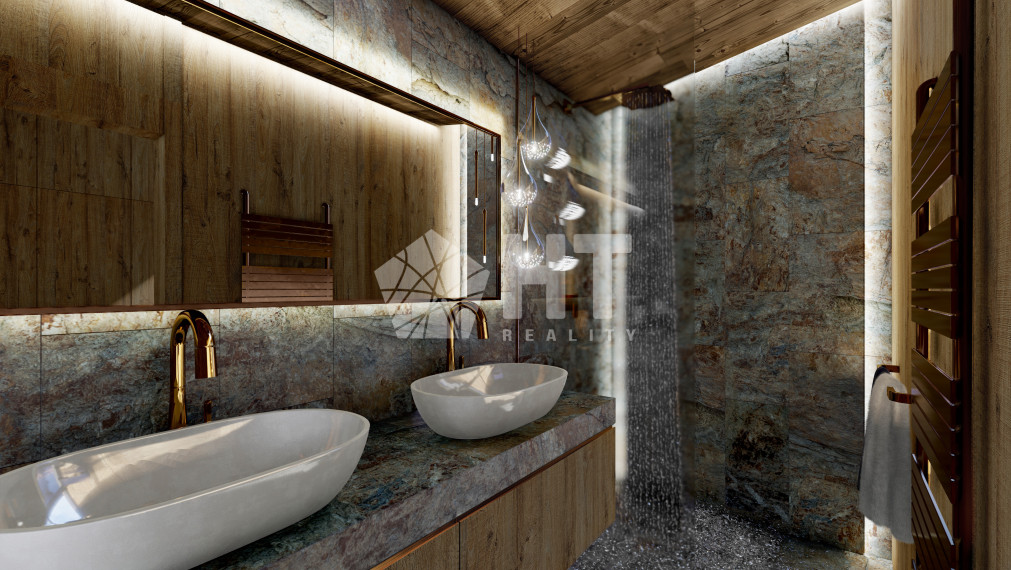 4 izbový „Chalet Grandview C“ Vysoké Tatry - Stará Lesná , s 2 kúpeľňami  a pozemkom o výmere 225 m2