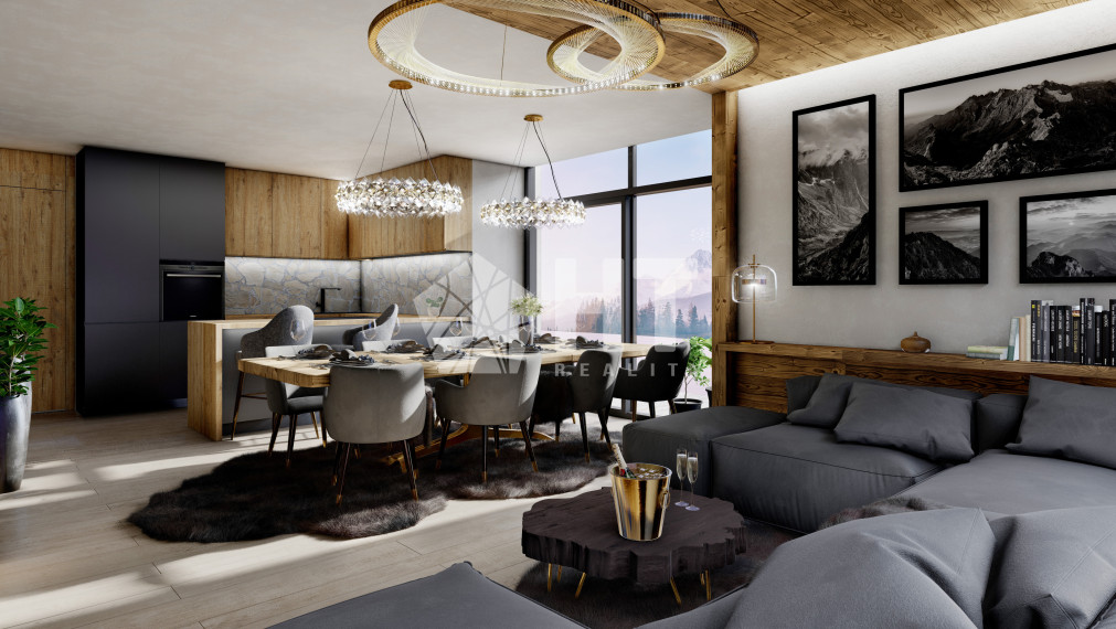 4 izbový „Chalet Grandview C“ Vysoké Tatry - Stará Lesná , s 2 kúpeľňami  a pozemkom o výmere 225 m2