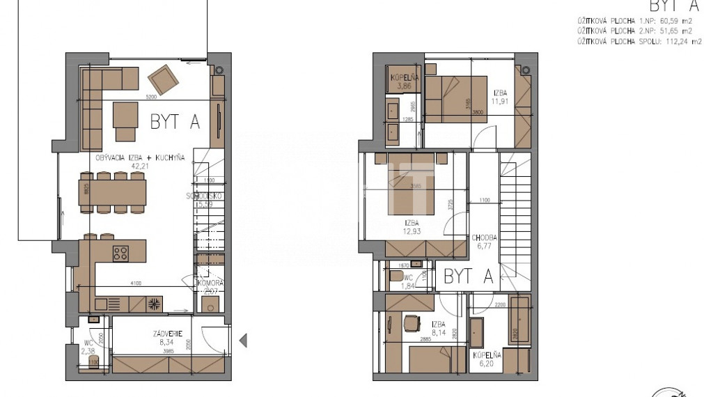 4 izbový „Chalet Grandview A“ Vysoké Tatry - Stará Lesná s 2 kúpeľňami a exkluzívnym výhľadom na Vysoké Tatry