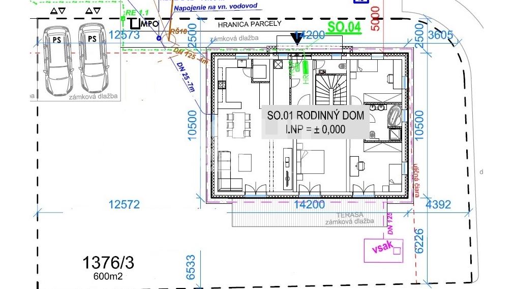 6-izbový rodinný dom s 3 kúpeľňami s ÚP 166 m2, POZEMOK 600 m2, Vinosady, iba 4 km od Pezinka