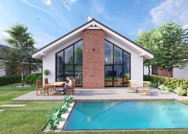 5 IZBOVÝ TEHLOVÝ BUNGALOV s priznaným stropom- ÚP 119 m2, POZEMOK 560 m2, Chorvátsky Grob- IBA 4 KM OD VAJNOR