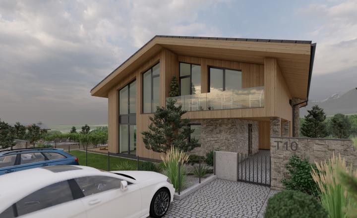 4 izbový „Chalet Grandview C“ Vysoké Tatry - Stará Lesná , s 2 kúpeľňami  a pozemkom o výmere 225 m2 - fotografia 14