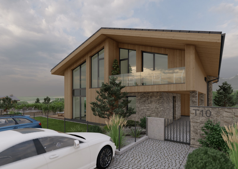 4 izbový „Chalet Grandview B“ s 2 kúpeľňami v Starej Lesnej a exkluzívnym výhľadom na Vysoké Tatry